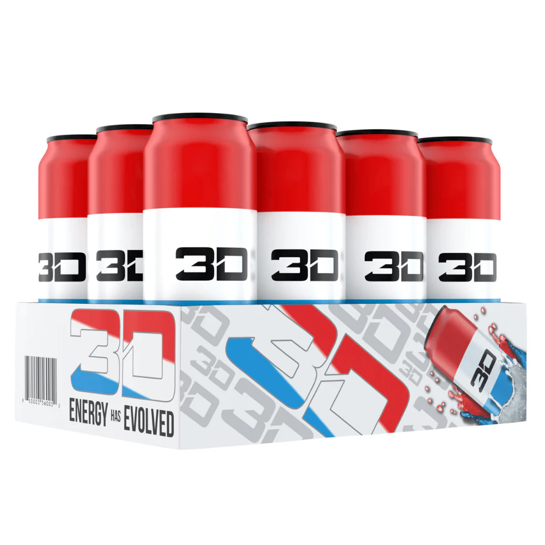 3D Energy Drink 12 x 473ml - Liberty Pop