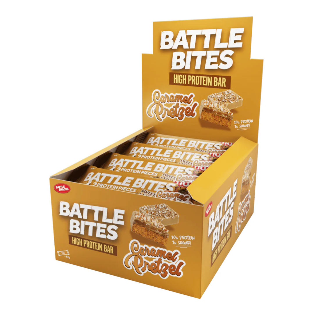 Battle Snacks Battle Bites 12x60g - Caramel Pretzel