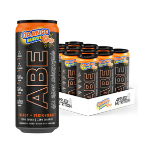 Applied Nutrition ABE All Black Everything Carbonated Can 12x330ml - Orange Burst