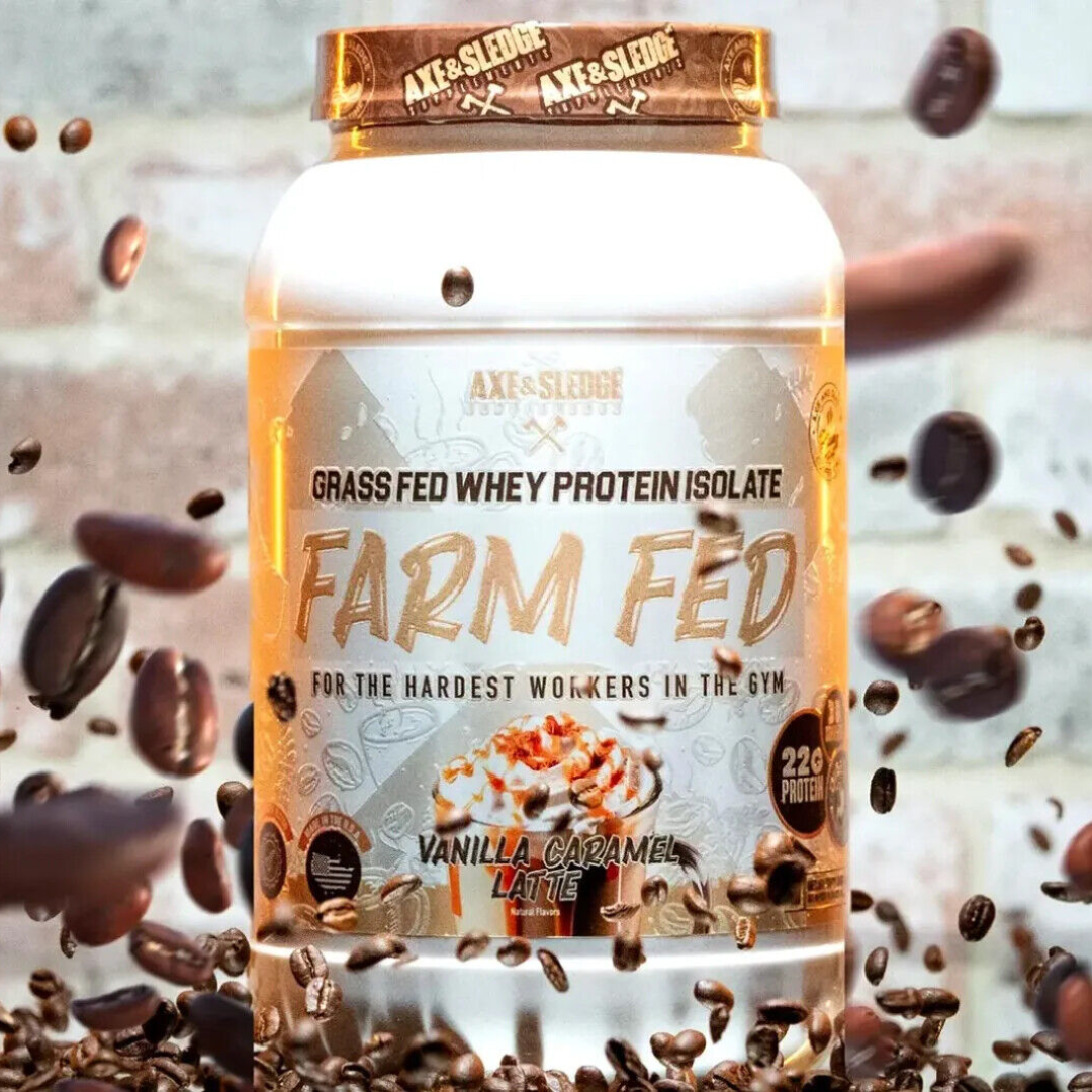 Axe & Sledge Supplements Farm Fed Protein Isolate 30 Servings - Strawberry Ice Cream