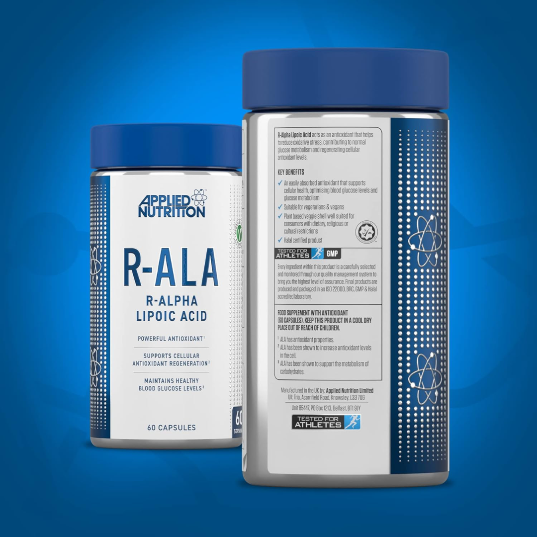 Applied Nutrition R-ALA R-ALPHA Lipoic Acid 60 Caps