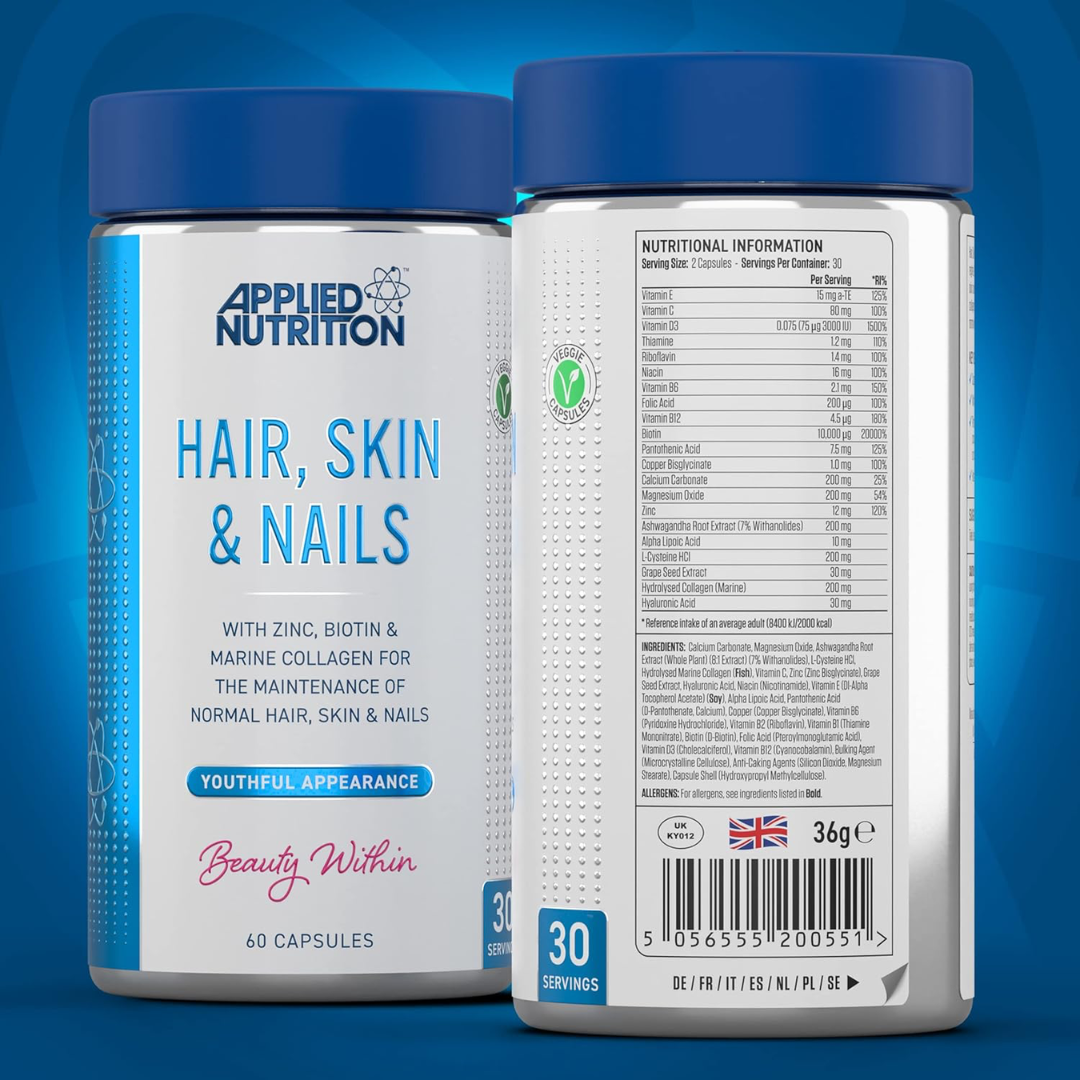Applied Nutrition Hair, Skin & Nails 60 Caps