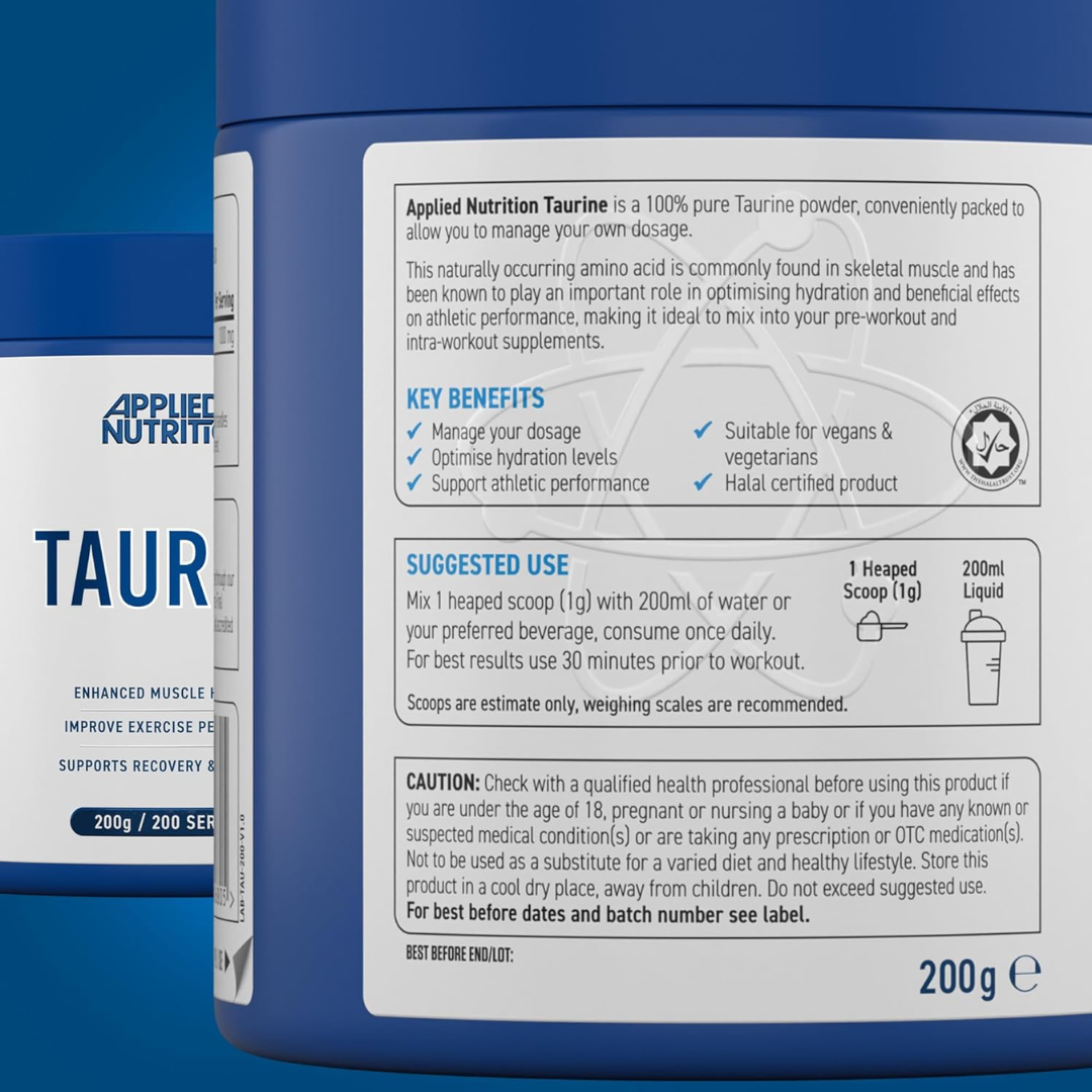 Applied Nutrition Taurine 200g Unflavoured