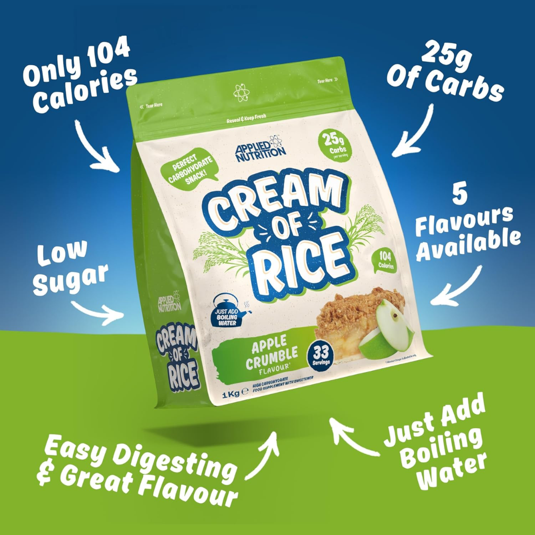 Applied Nutrition Cream Of Rice 1kg - Raspberry Ripple