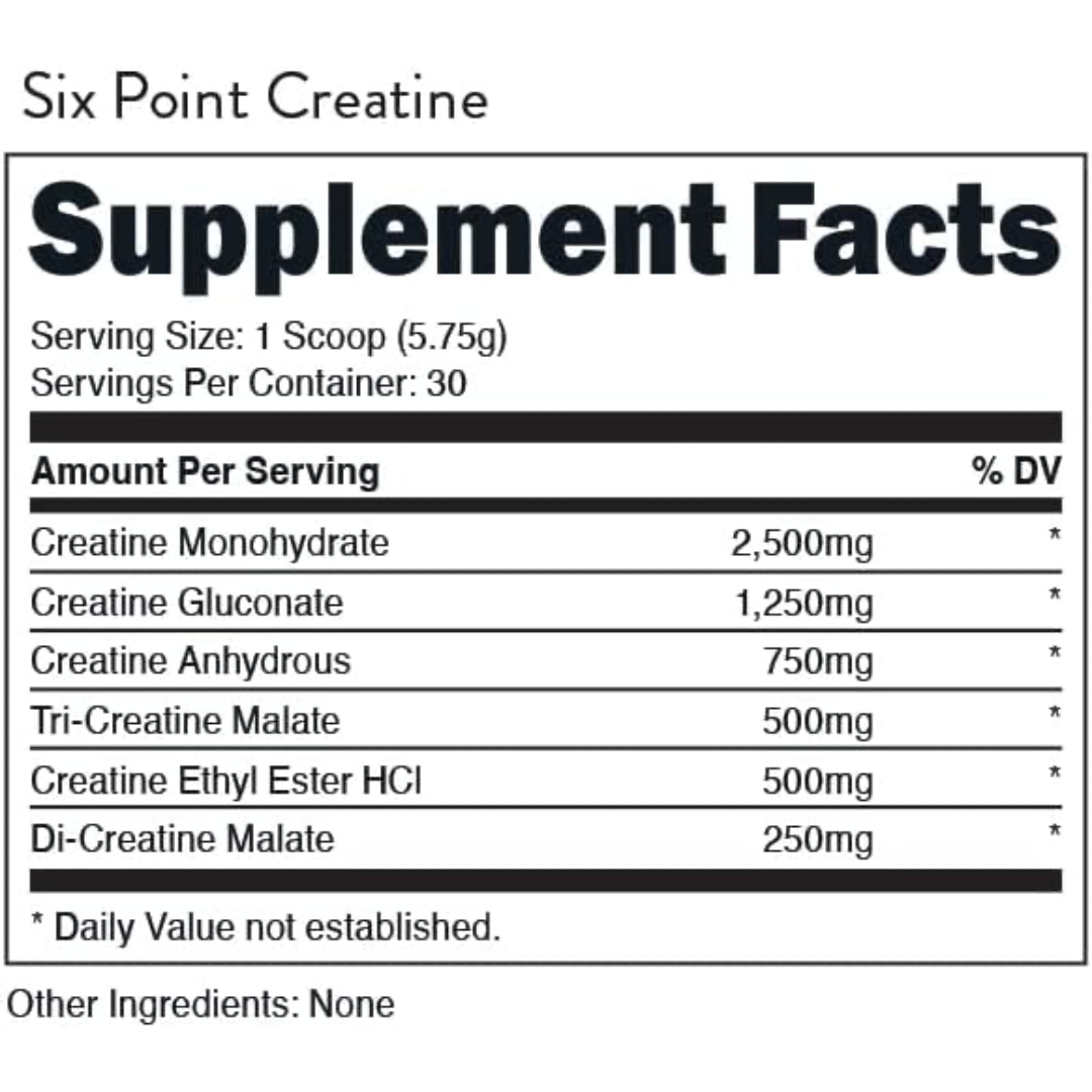 Bucked Up 6 Point Unflavoured Creatine 175.5g