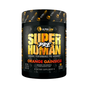 Alpha Lion SuperHuman Pre Workout 342.3g - Orange Gainsicle