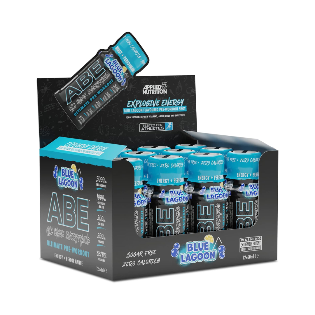 Applied Nutrition ABE All Black Everything Shots 12x60ml - Blue Lagoon