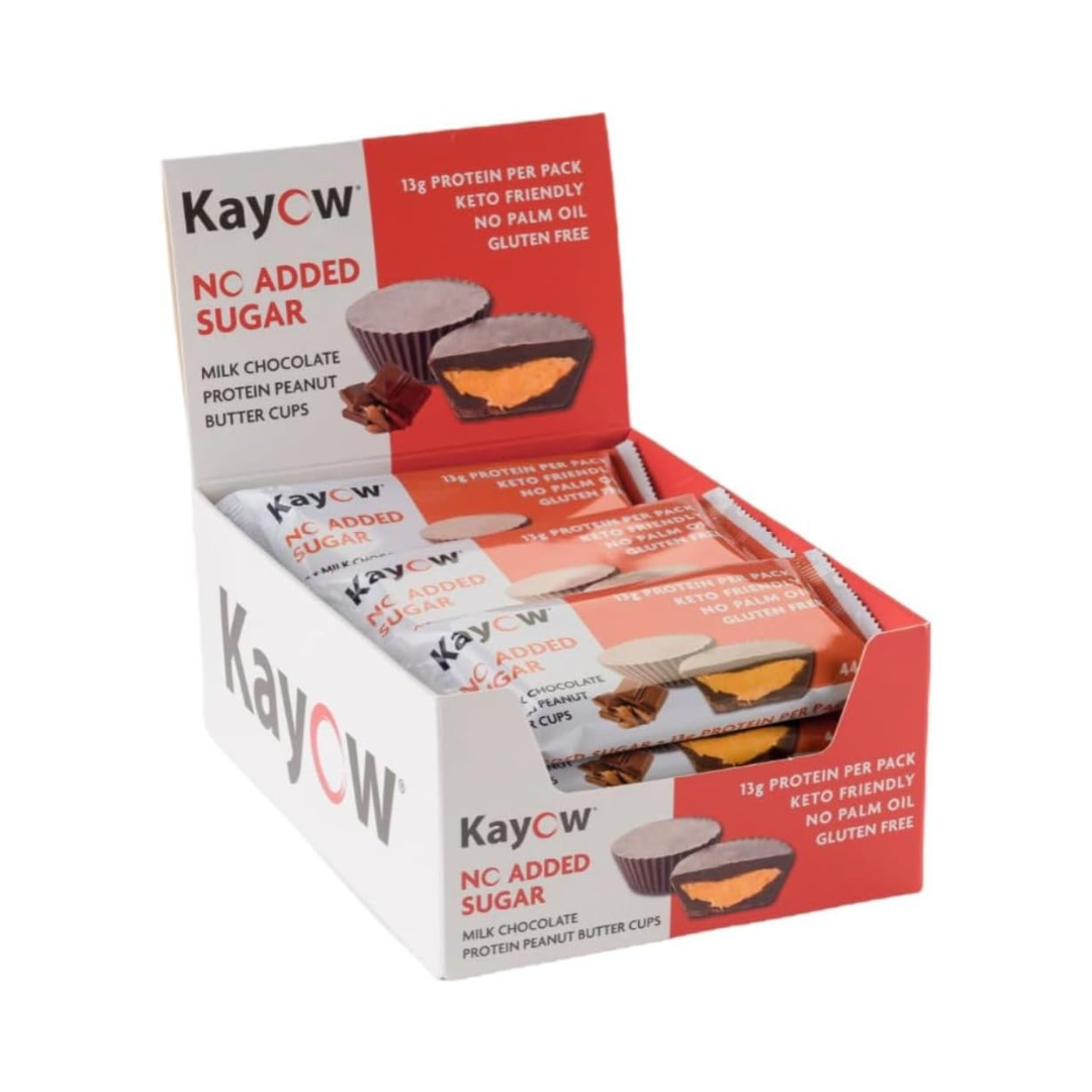 Kayow Nutrition Peanut Butter Cups 12x44g - Milk Chocolate