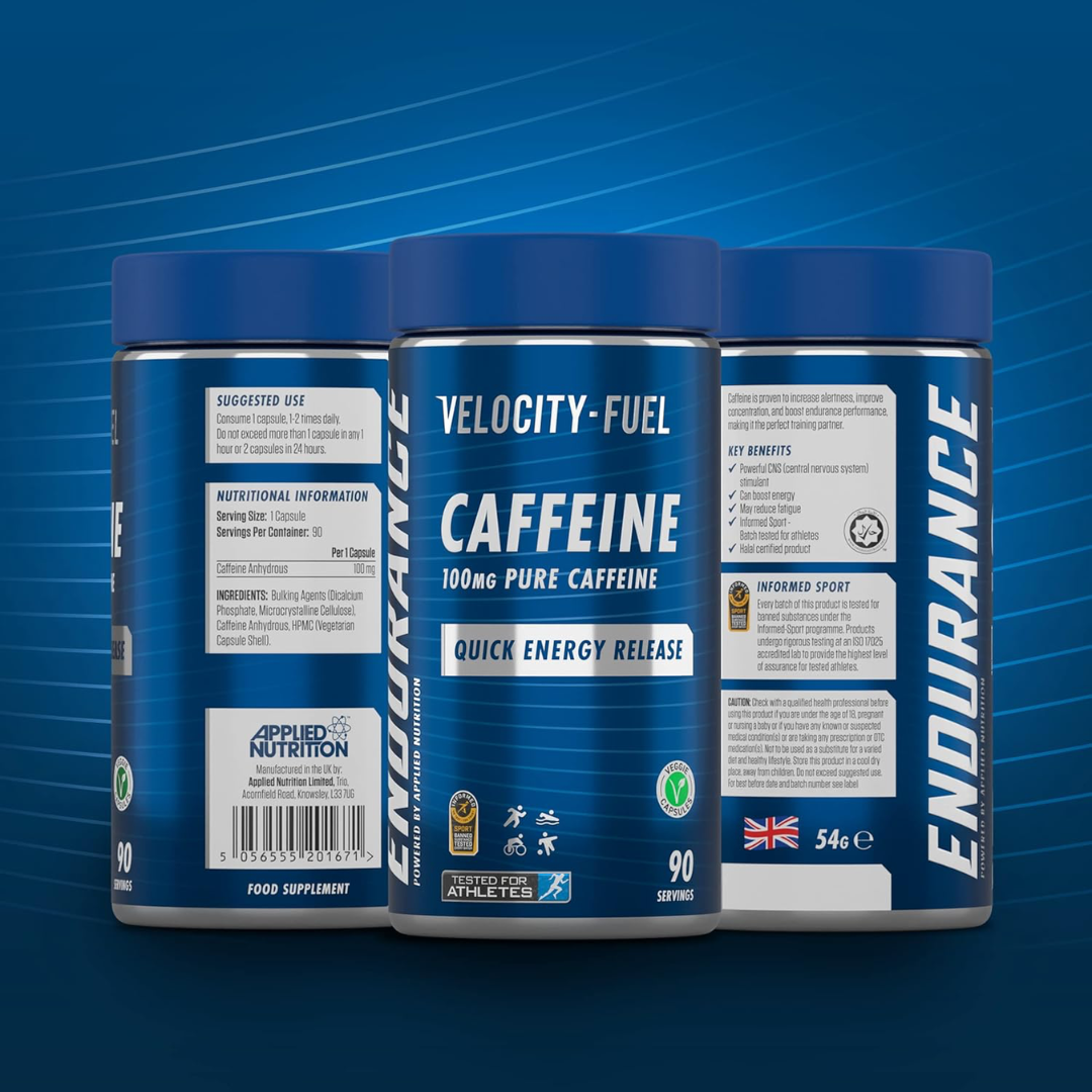 Applied Nutrition Endurance Pure Caffeine 100mg 90 Caps