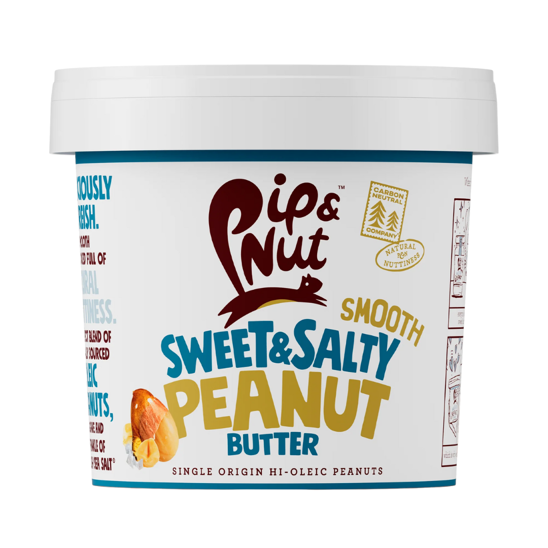 Pip & Nut Sweet & Salty Smooth Peanut Butter 1kg Sweet & Salty