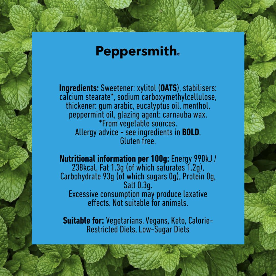 Peppersmith Mints 12x15g Extra Strong Mint