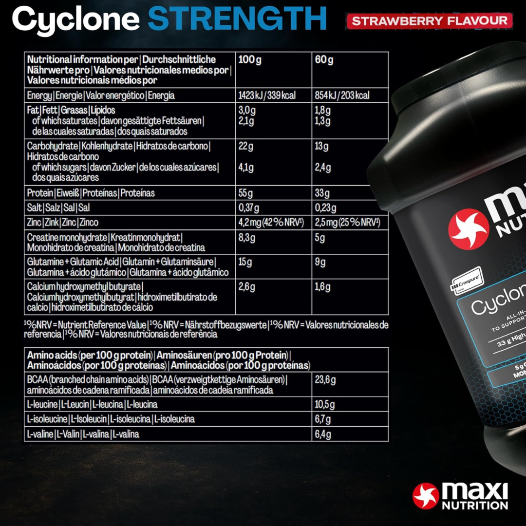 MaxiNutrition Cyclone Powder 1260g - Strawberry