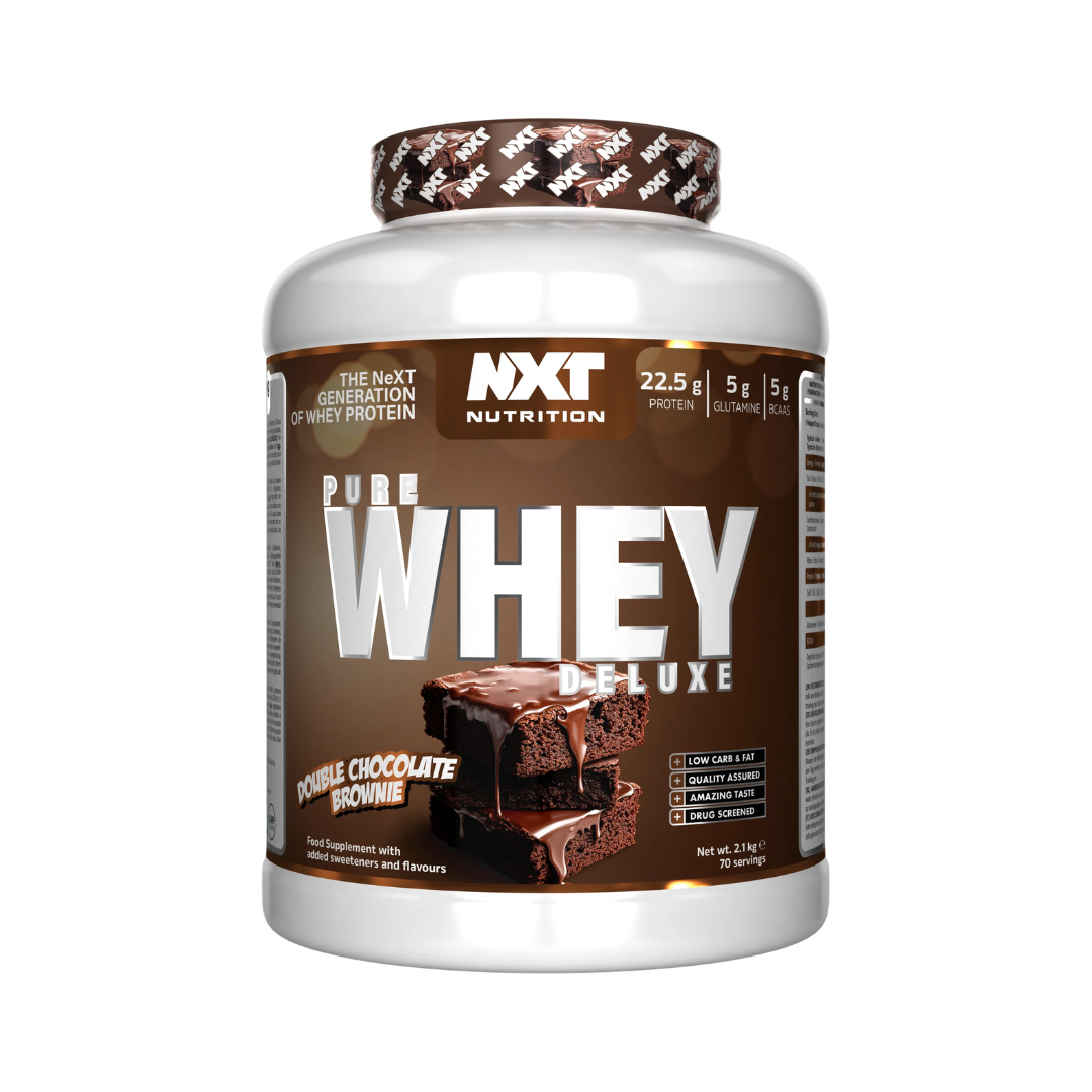 NXT Nutrition Pure Whey Deluxe 2.1kg Double Choc Brownie
