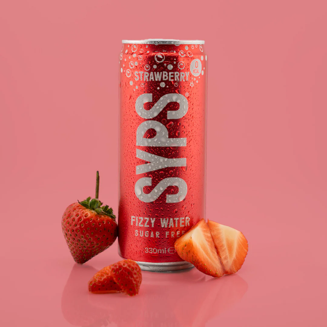 SYPS Fizzy Water 12x330ml Strawberry