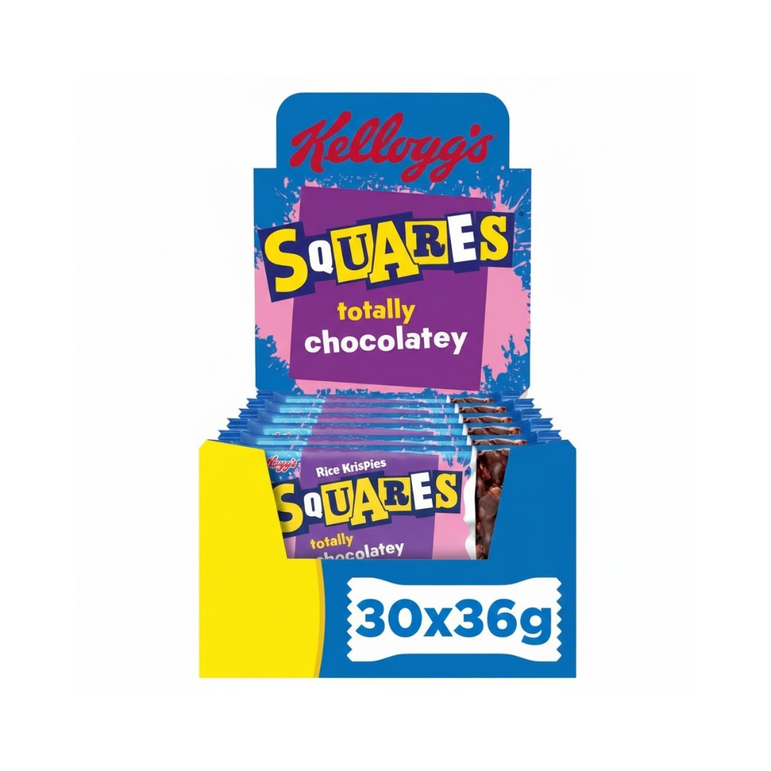 Kellogg's Rice Krispie Squares 30x36g Delightfully Chocolatey