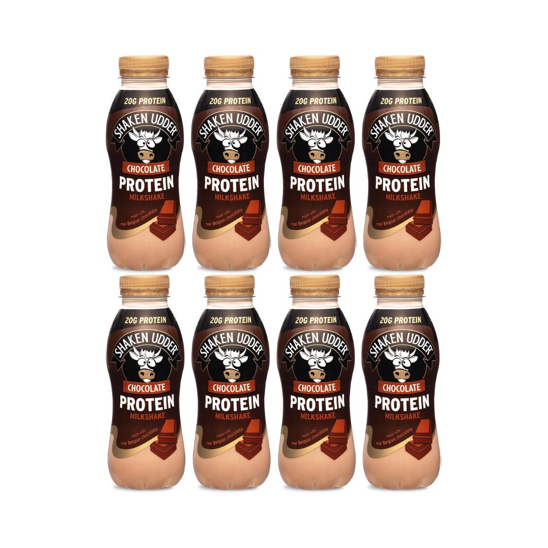 Shaken Udder Protein Milkshake 8x330ml Chocolate