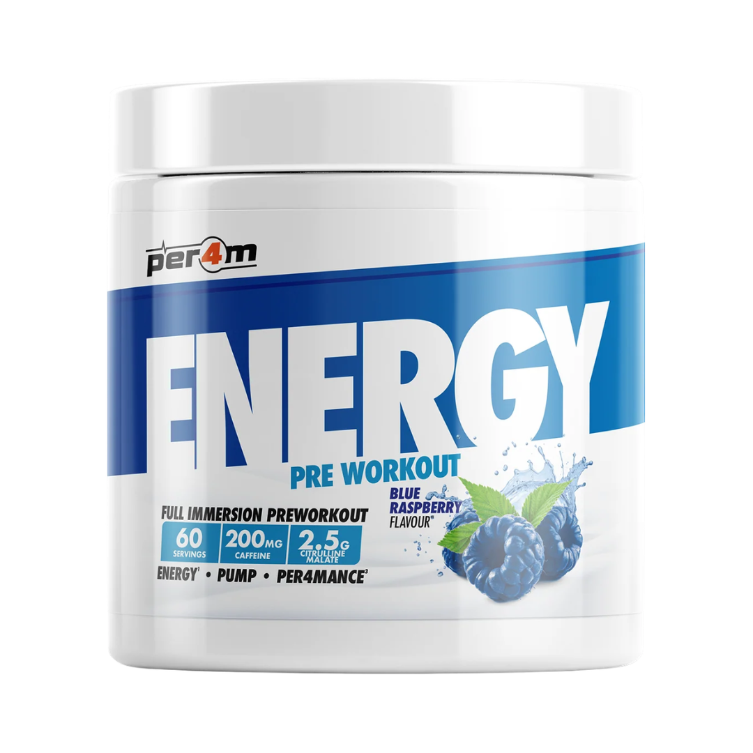 Per4m Energy Pre Workout 390g Blue Raspberry