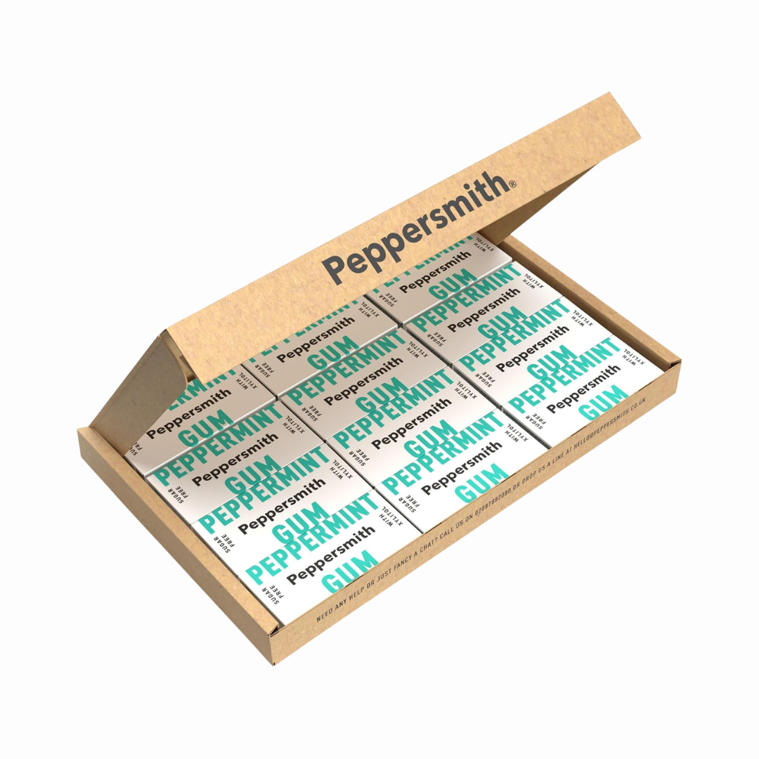 Peppersmith Chewing Gum 12x15g Peppermint