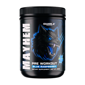 SWOLE Lifestyle MAYHEM Pre Workout 450g Blue Raspberry
