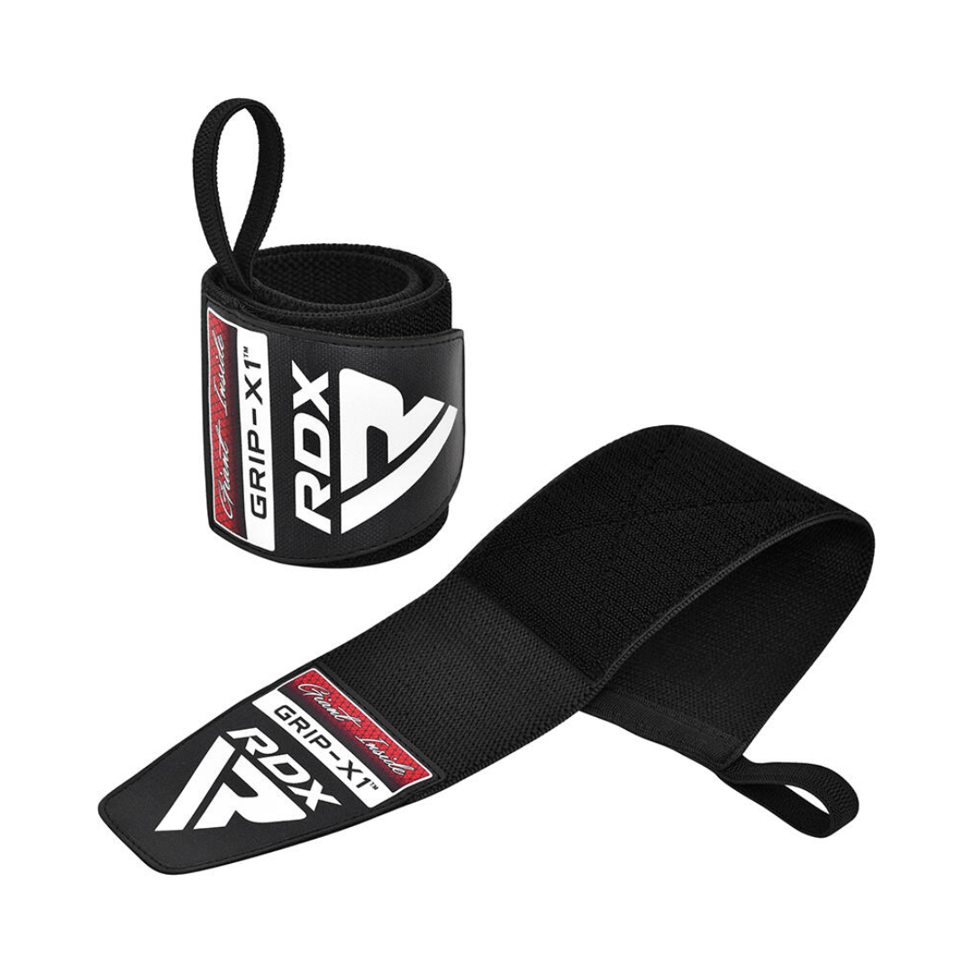 RDX Gym Wrist Wraps W3 Full Black