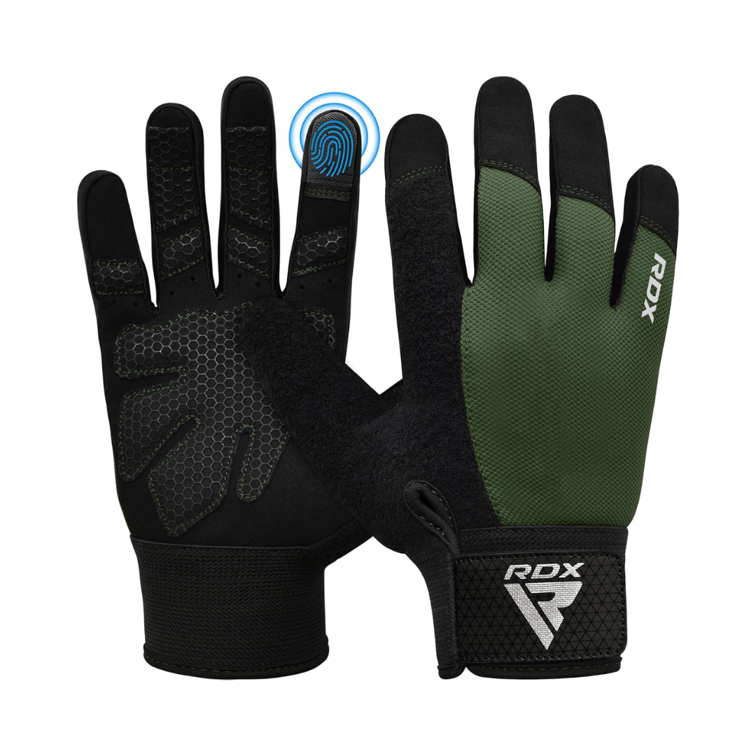 RDX Gym Weight Lifting Gloves W1 Plus M Army Green