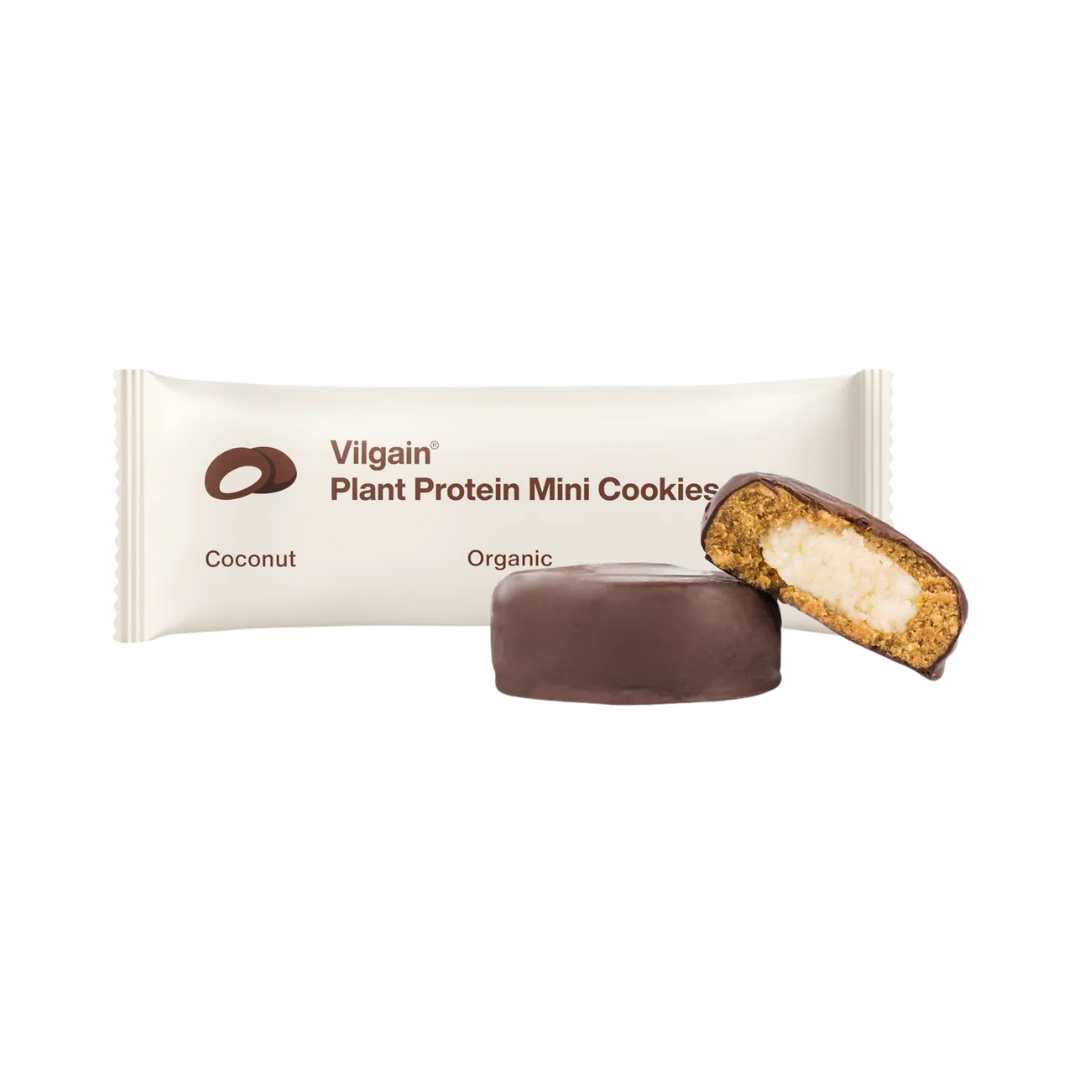 Vilgain Organic Plant Protein Mini Cookies 20x50g Coconut