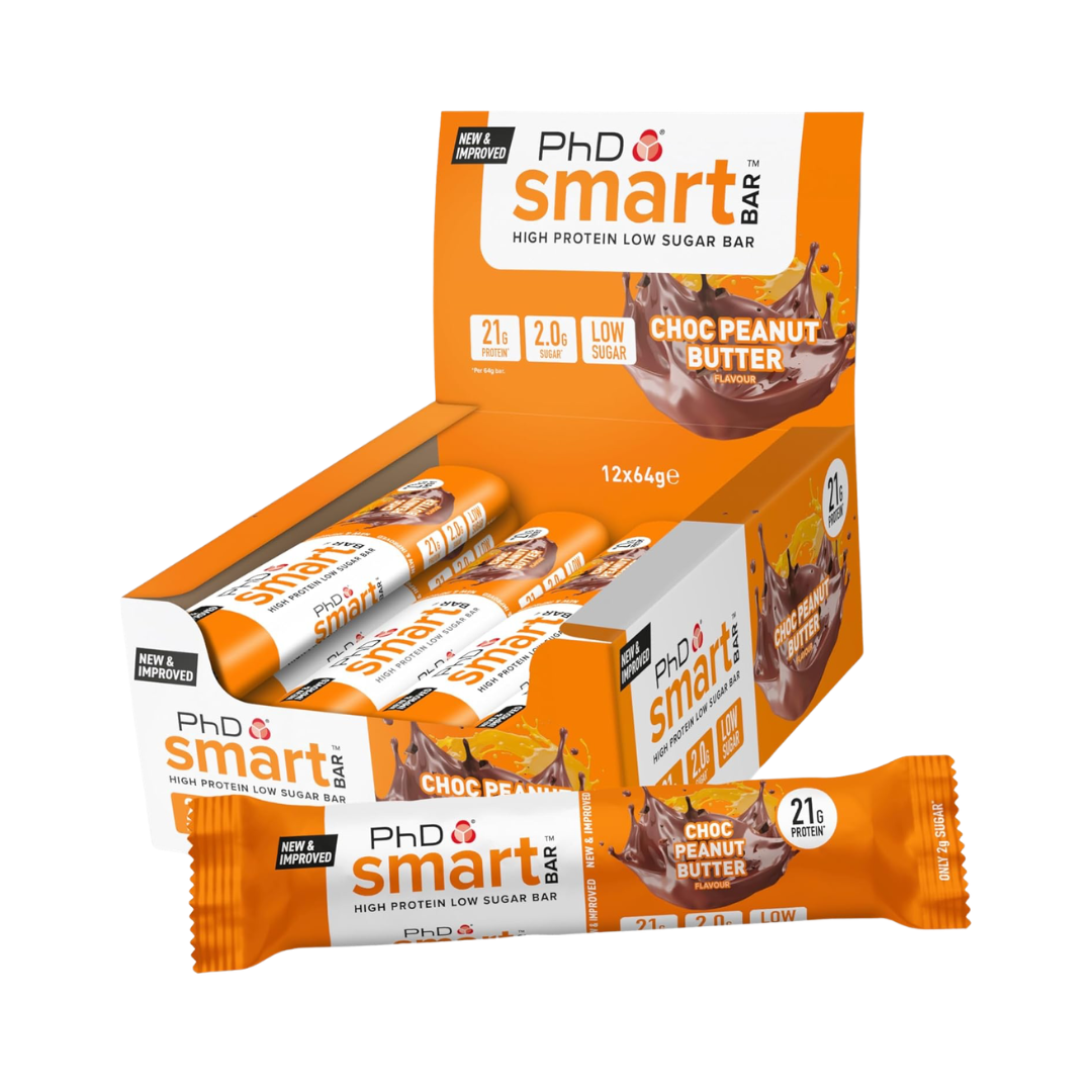 PhD Nutrition Smart Bar 12x64g Choc Peanut Butter