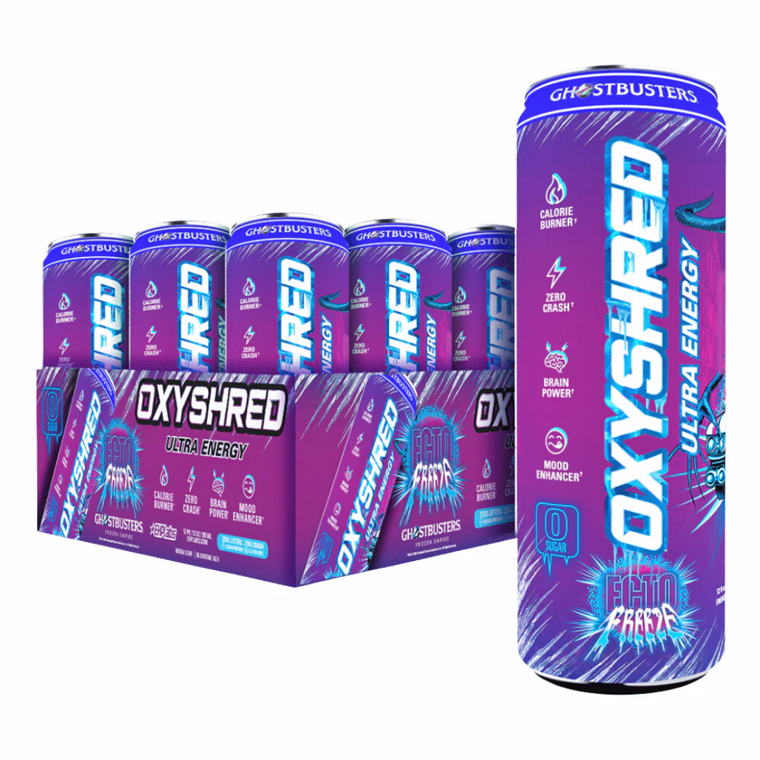 EHP Labs OxyShred Ultra Energy Drink RTD 12x355ml Ecto Freeze (Ghostbusters)