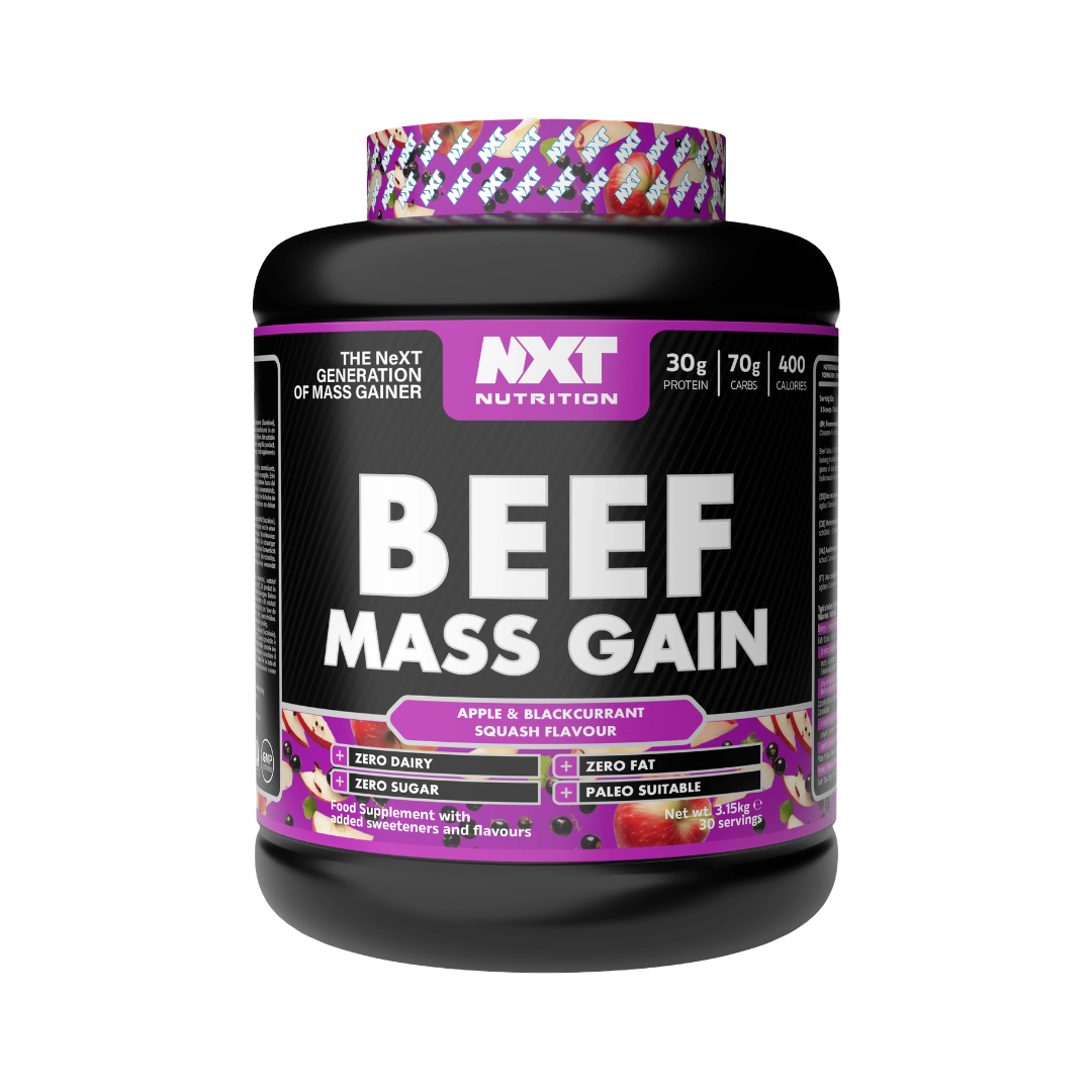 NXT Nutrition Beef Mass Gain 3.15kg Apple & Blackcurrant