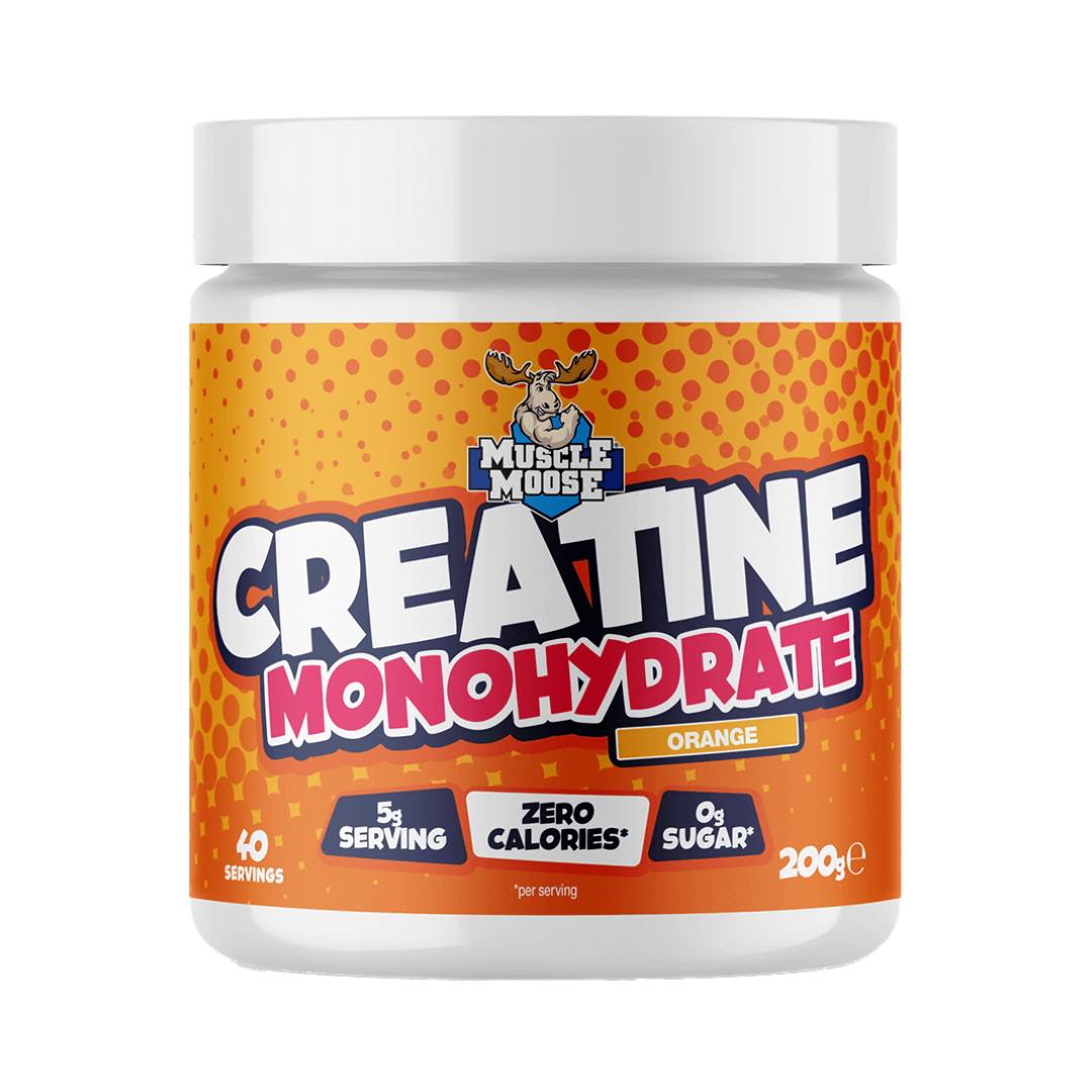 Muscle Moose Creatine Monohydrate (Flavoured) 200g Orange