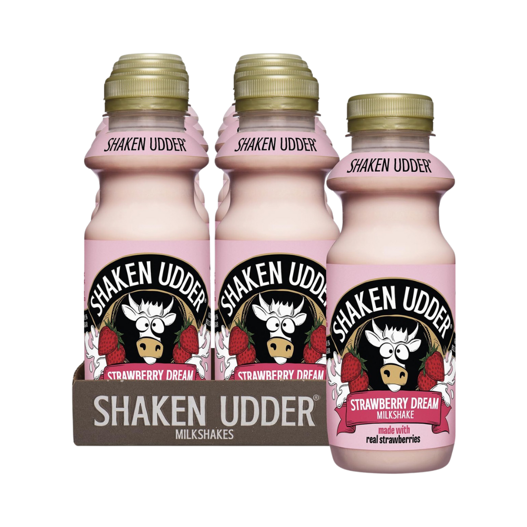 Shaken Udder Milkshake 8x330ml Strawberry Dream