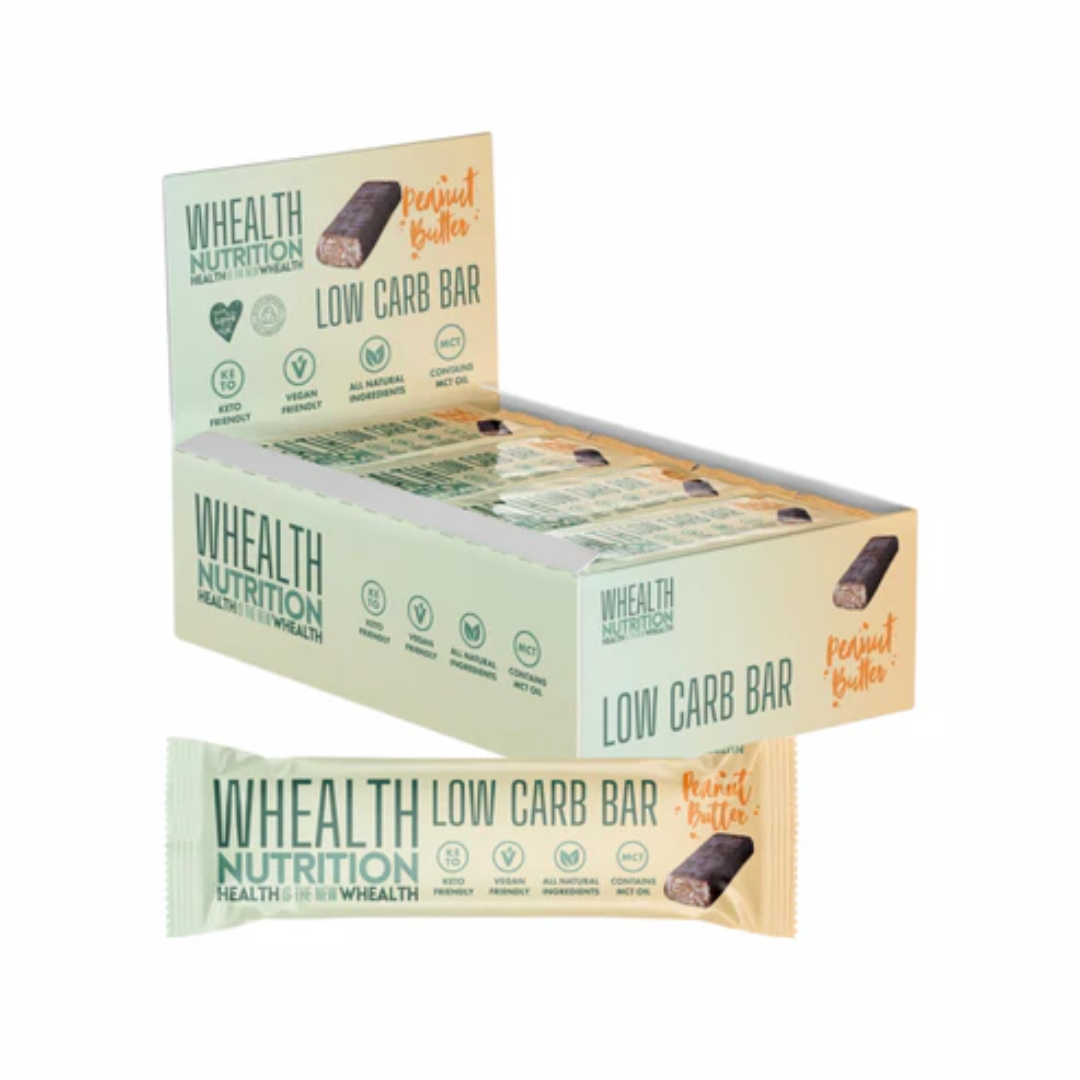 Whealth Nutrition Protein Bar 12x55g Peanut Butter