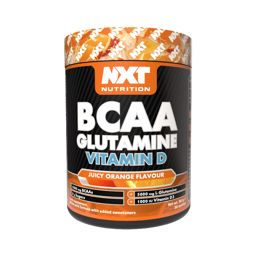 NXT Nutrition BCAA, Glutamine & VIt D 360g Orange
