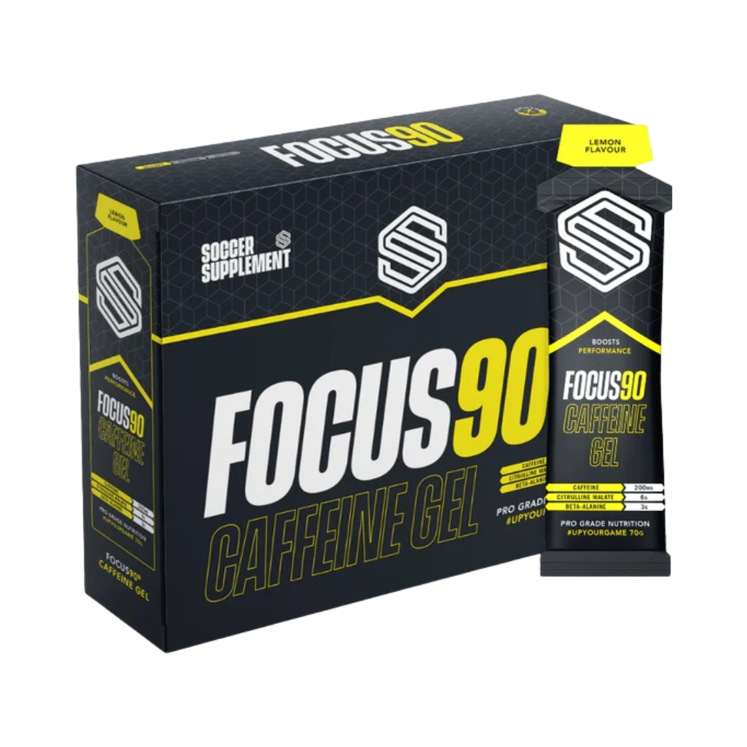 Soccer Supplement Focus90 Caffeine Gel 12x70g Lemon