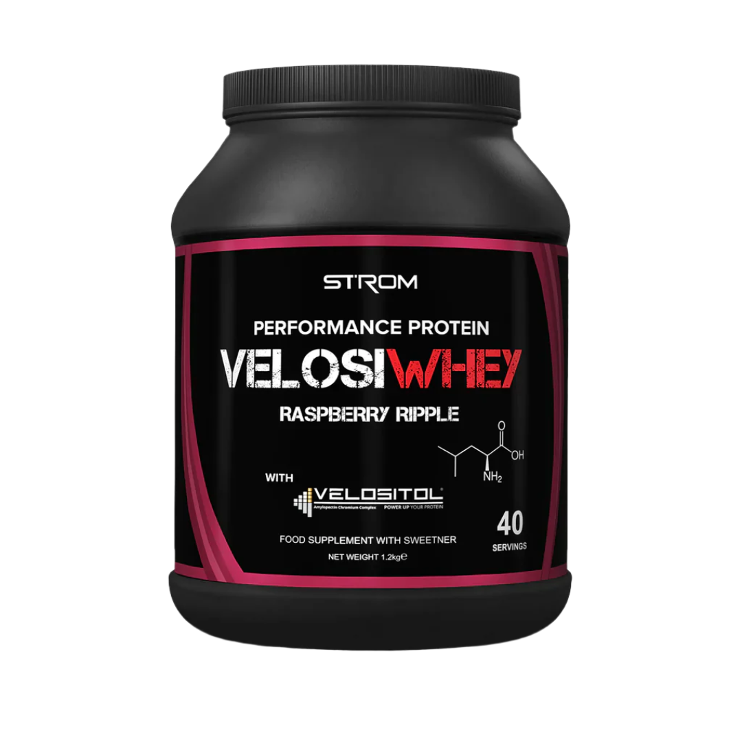 Strom Sports VelosiWhey 1.2kg Raspberry Ripple
