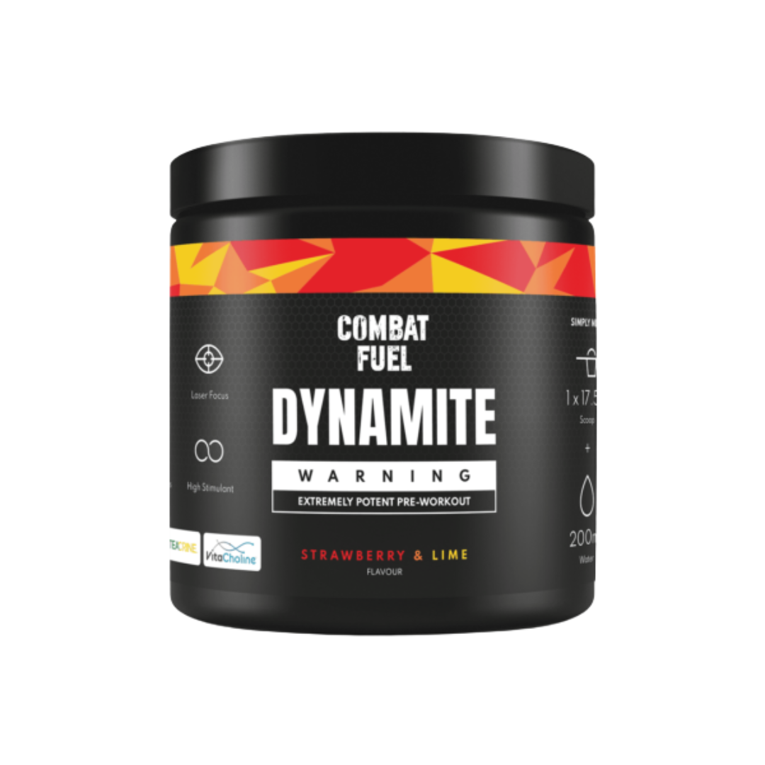 Combat Fuel Dynamite Pre-Workout 350g Strawberry & Lime