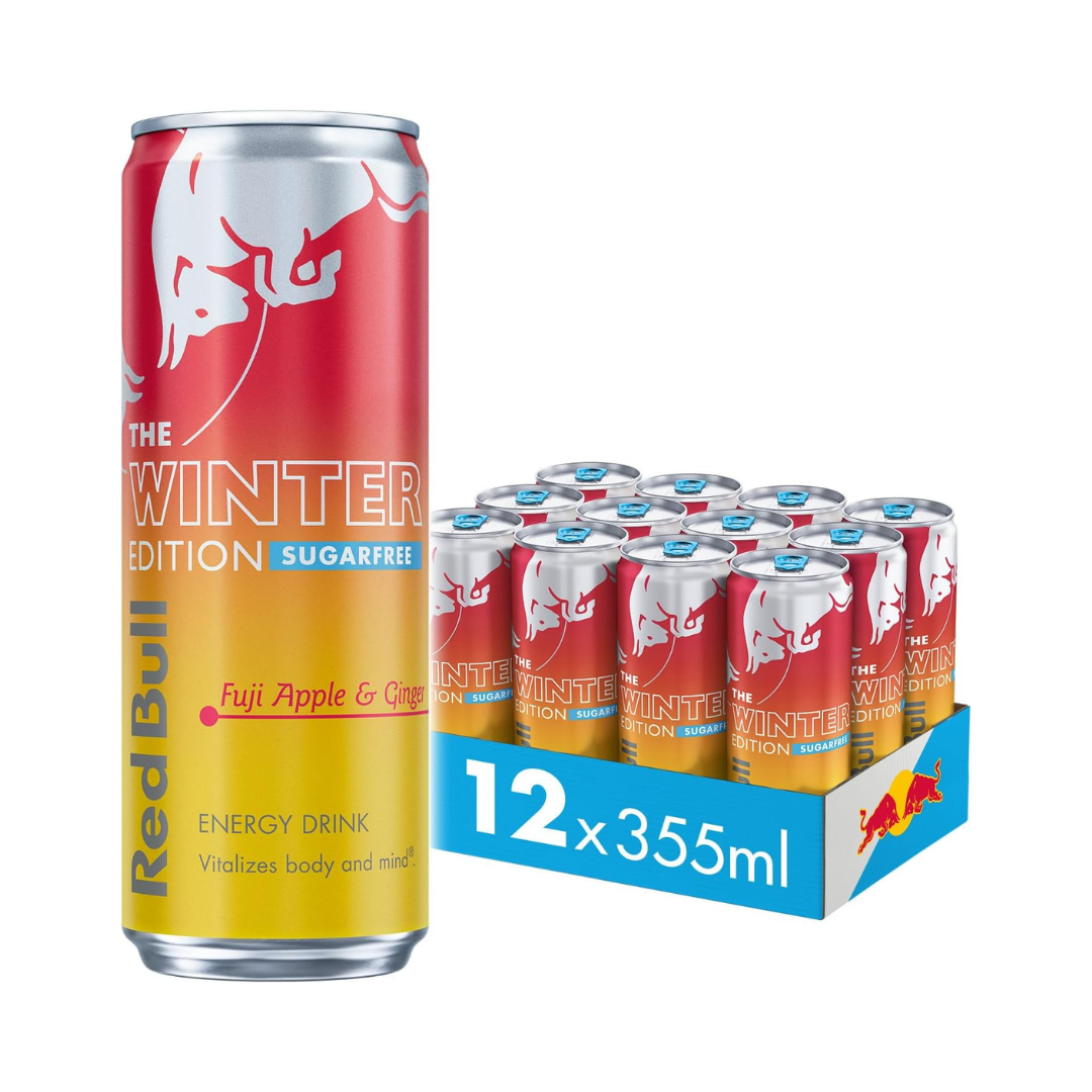 Red Bull Sugar Free 12x355ml Fuji Apple & Ginger