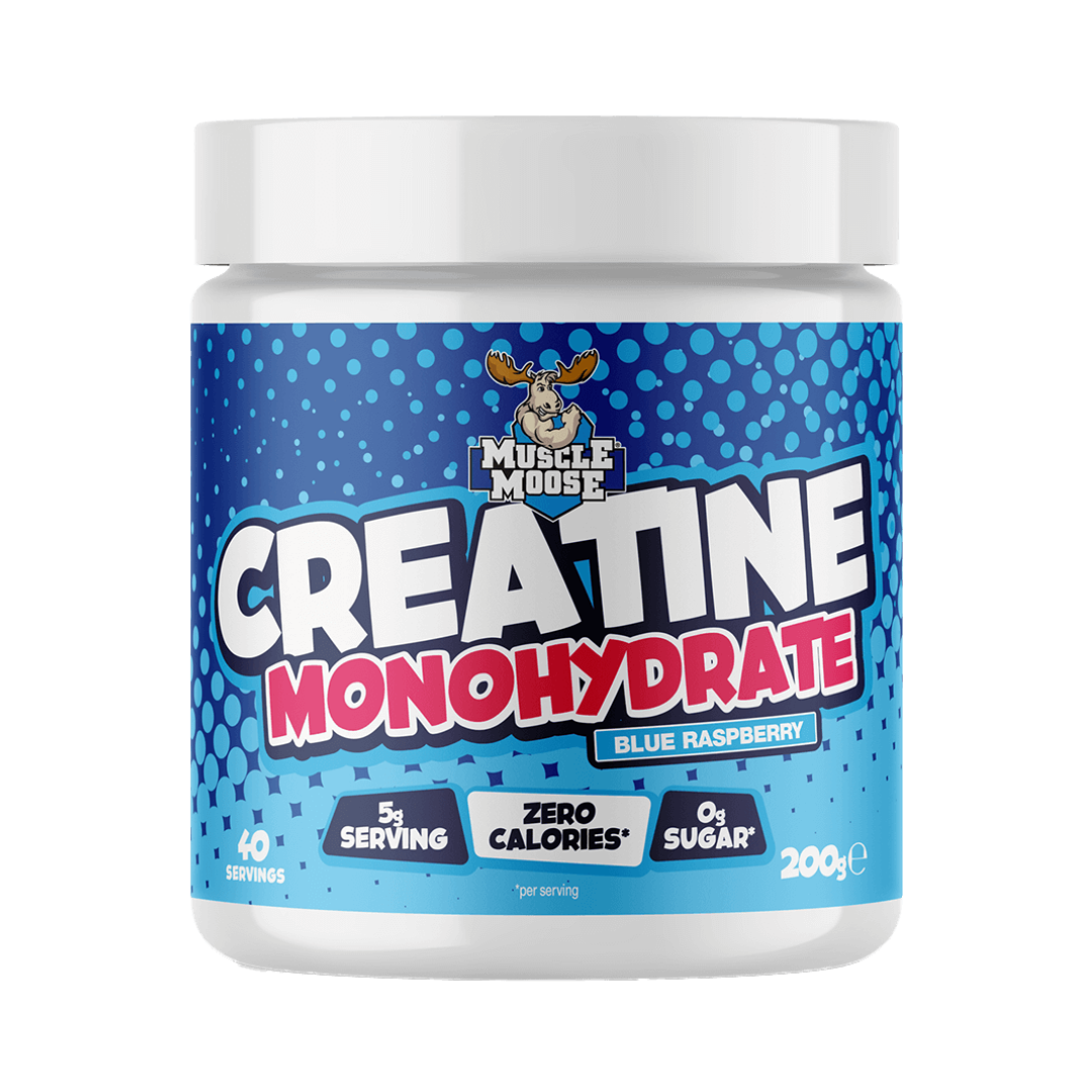 Muscle Moose Creatine Monohydrate (Flavoured) 200g Blue Raspberry