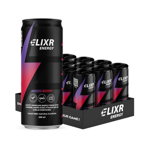 Elixr Energy Energy Drink 12x330ml Mixed Berry