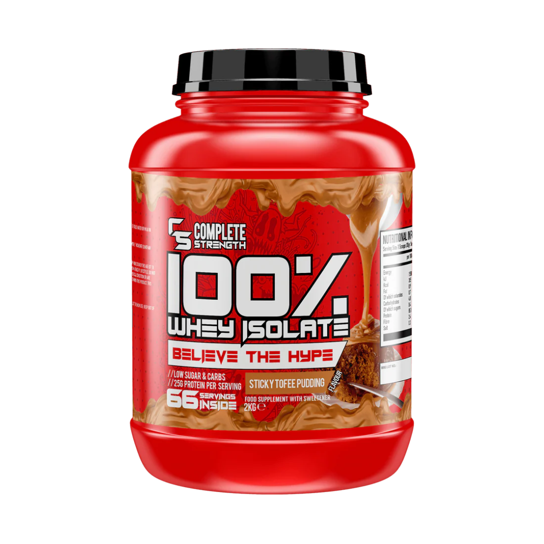Complete Strength Whey Isolate 2kg Sticky Toffee Pudding