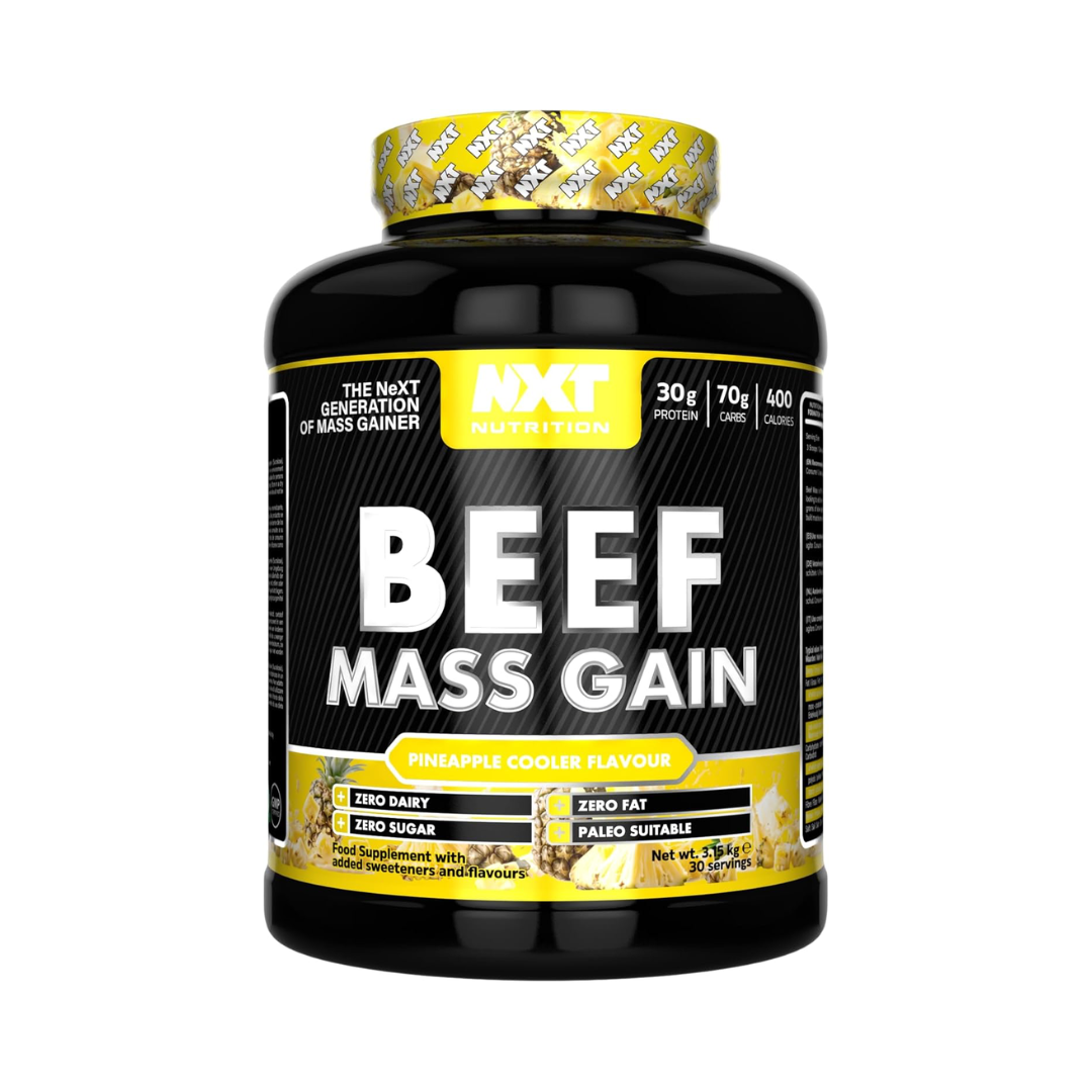 NXT Nutrition Beef Mass Gain 3.15kg Pineapple