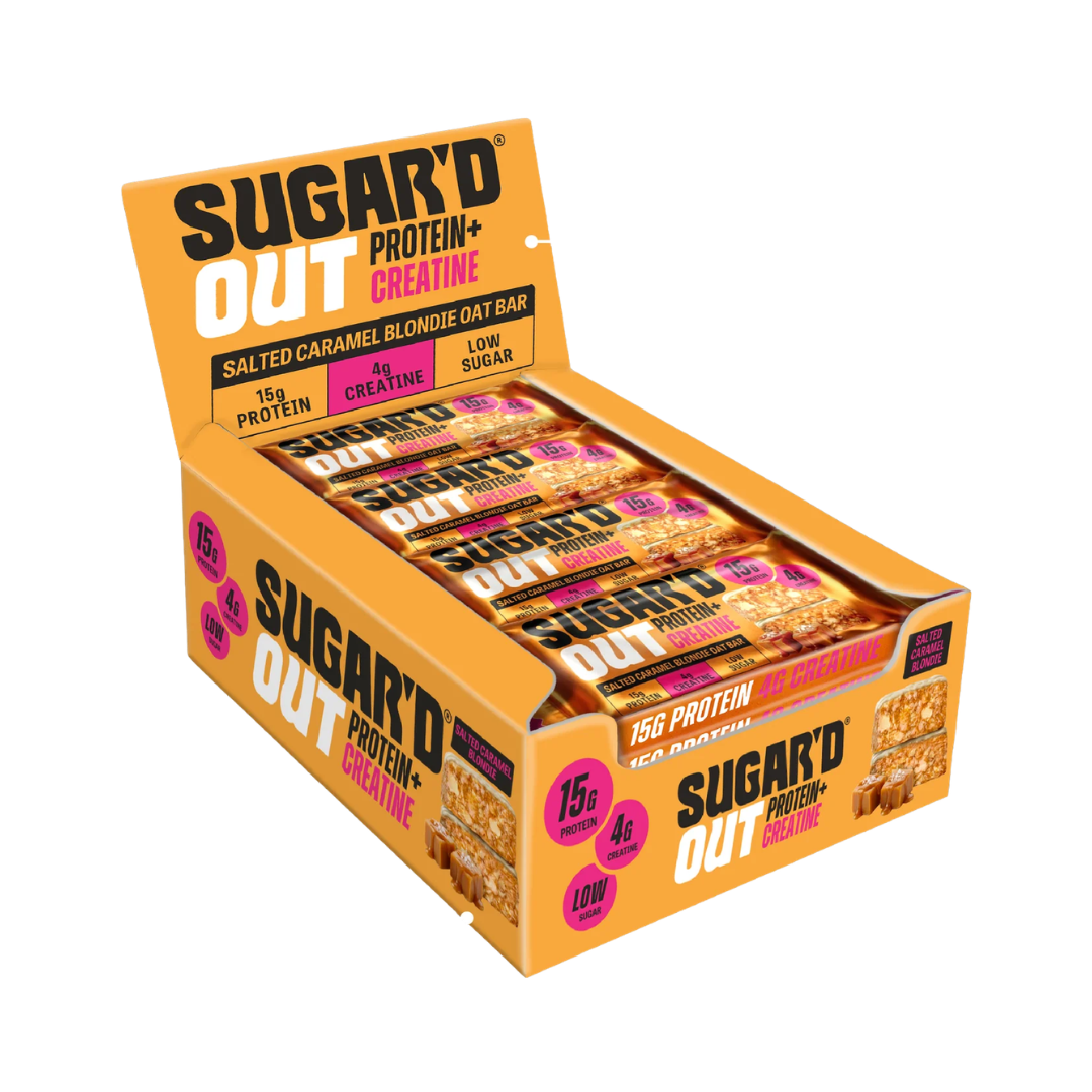 Sugar'd Out Protein + Creatine Oat Bar 12x68g Salted Caramel Blondie