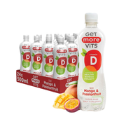 Get More Vits Vitamin D 12x500ml Still Mango & Passionfruit