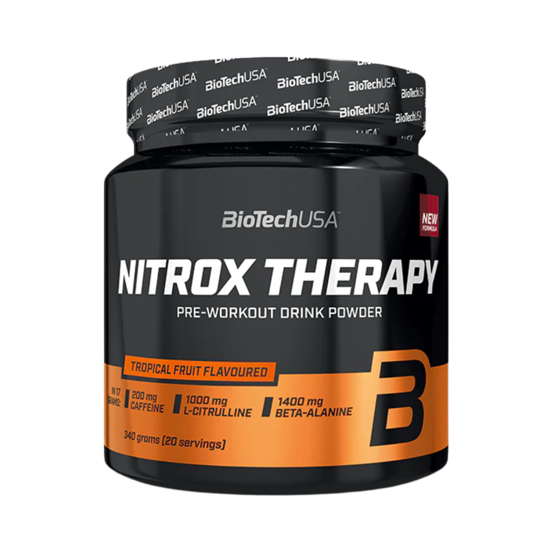 BioTech USA Nitrox Therapy 340g Tropical Fruit – The Box Supplements
