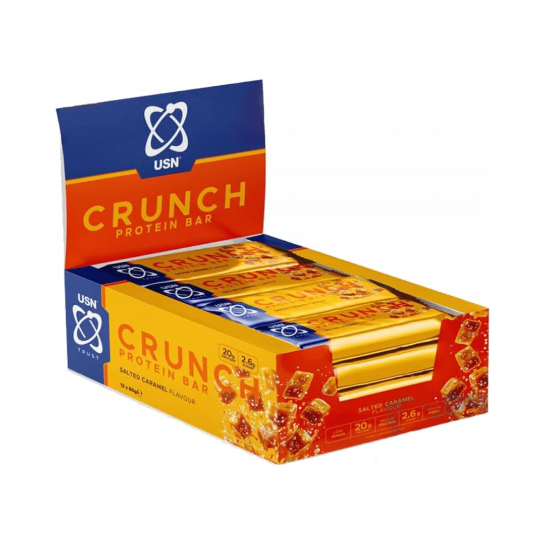 USN Trust Crunch Bars 12x60g Salted Caramel