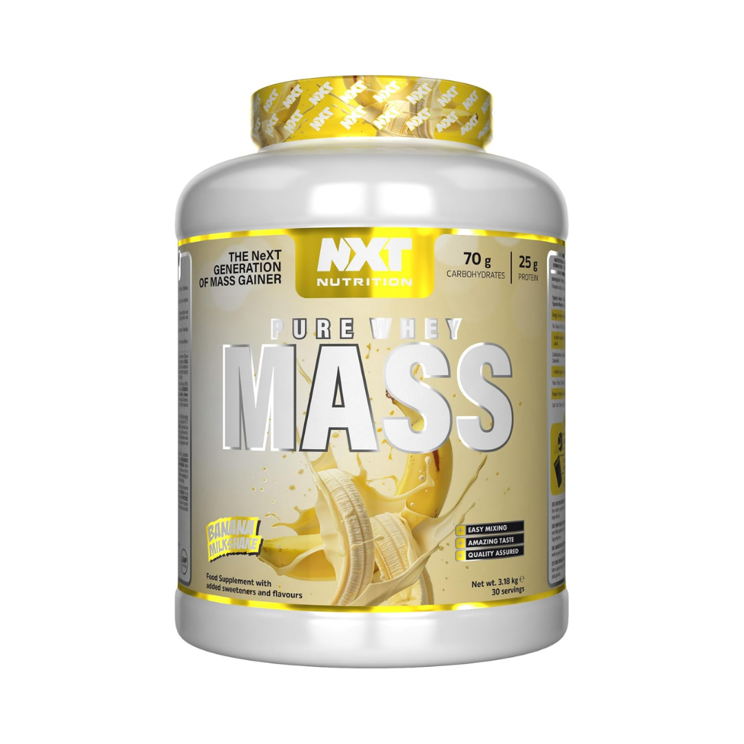 NXT Nutrition NXT Pure Whey Mass 3.18kg Banana Milkshake