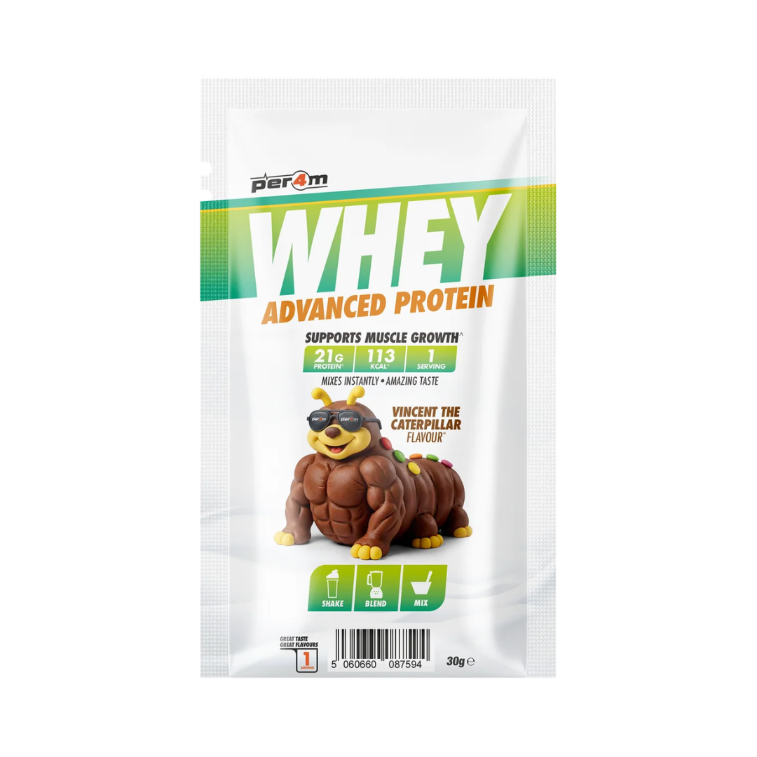 Per4m Advanced Whey Protein Sachet 30g Vincent the Caterpillar