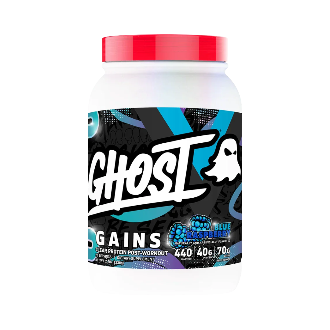 Ghost Clear Gains Protein 1230g Blue Raspberry