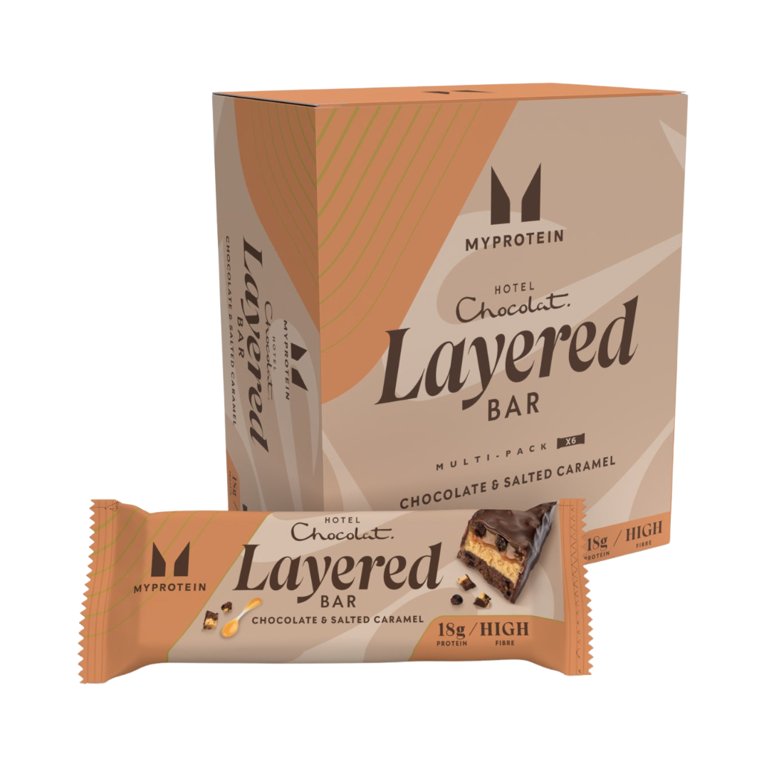 MyProtein x Hotel Chocolat Layered Protein Bar 6x60g Salted Caramel