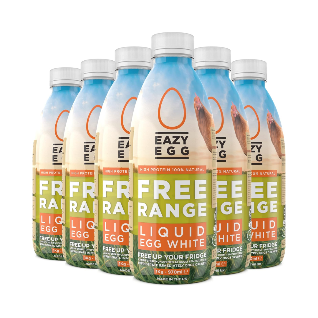 Eazy Egg Free Range Liquid Egg White 6x1000ml